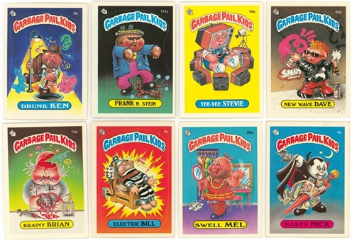1985-1988 Topps "Garbage Pail Kids" Complete Sets Collection (16 Different, #s 1-15)